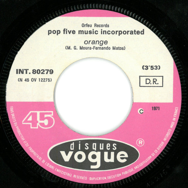 Pop Five Music Incorporated -Orange