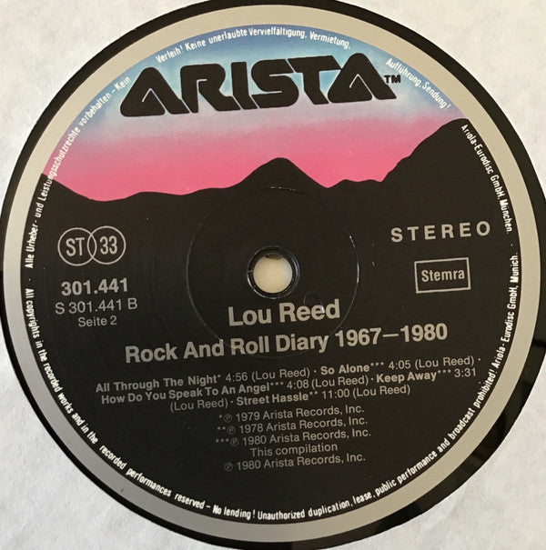 Lou Reed -Rock And Roll Diary 1967-1980