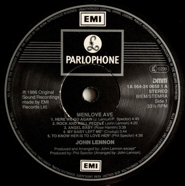 John Lennon -Menlove Ave