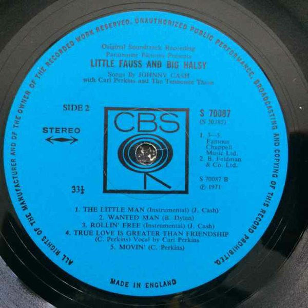 Johnny Cash With Carl Perkins And The Tennessee Three -Little Fauss And Big Halsy