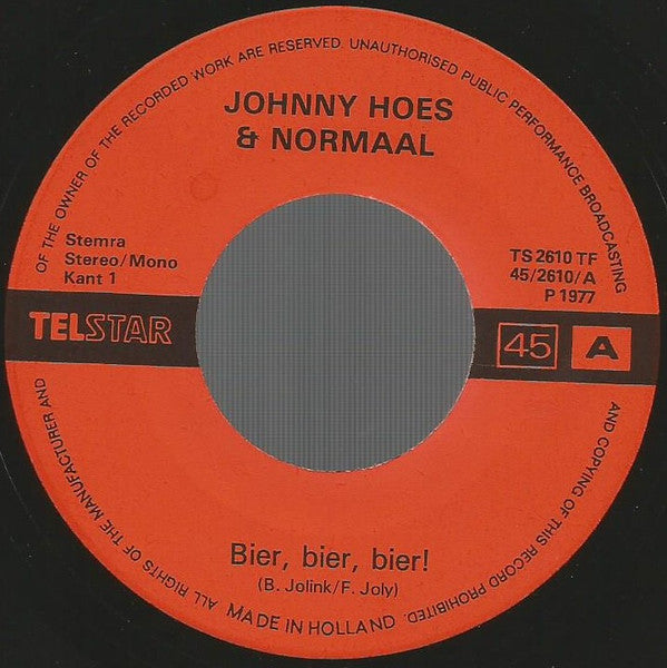 Johnny Hoes & Normaal -Bier, Bier, Bier