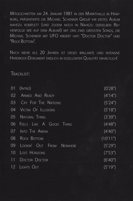 Michael Schenker Group* -Hardrock Legends Vol.2