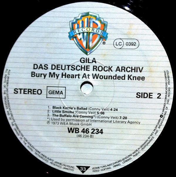 Gila (2) -Bury My Heart At Wounded Knee