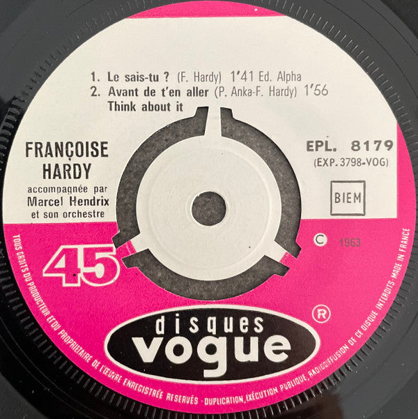 Françoise Hardy -Le Sais-tu?