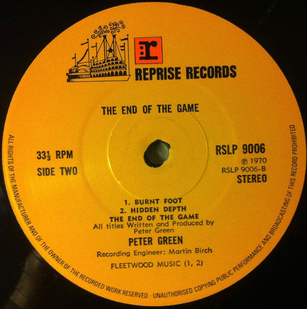 Peter Green (2) -The End Of The Game