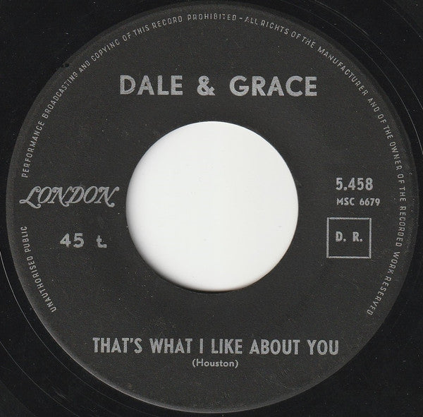 Dale & Grace -I'm Leaving It Up To You / That's What I Like About You