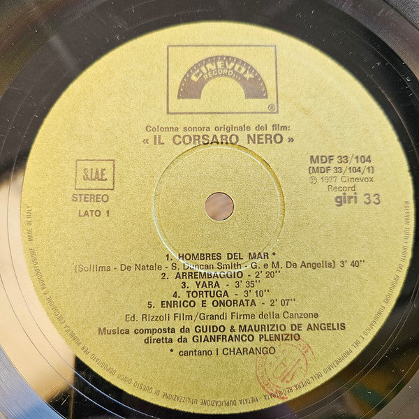 Guido & Maurizio De Angelis* -Il Corsaro Nero (Colonna Sonora Originale Del Film)