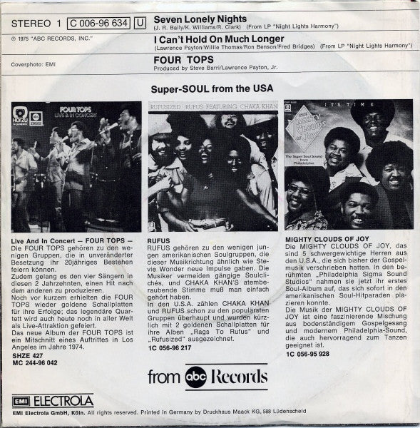 Four Tops -Seven Lonely Nights