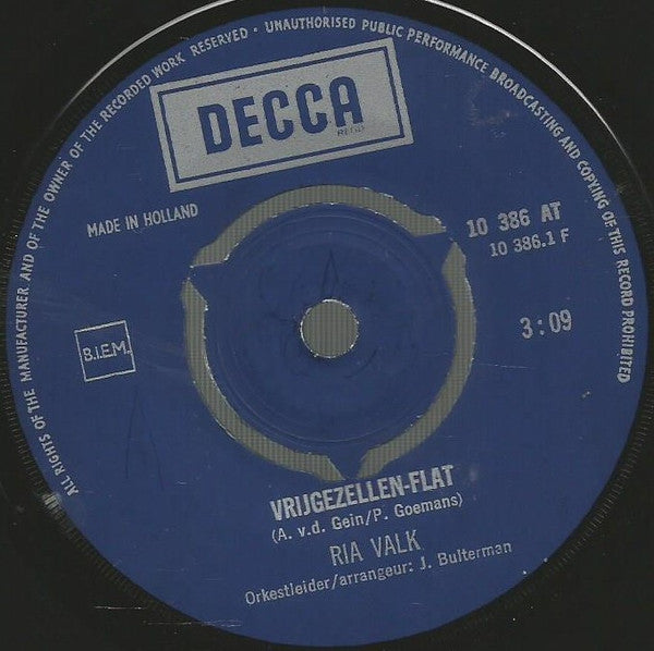 Ria Valk -Vrijgezellen-Flat / Hans En Liesje