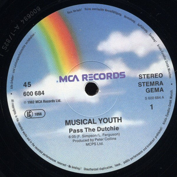 Musical Youth -Pass The Dutchie