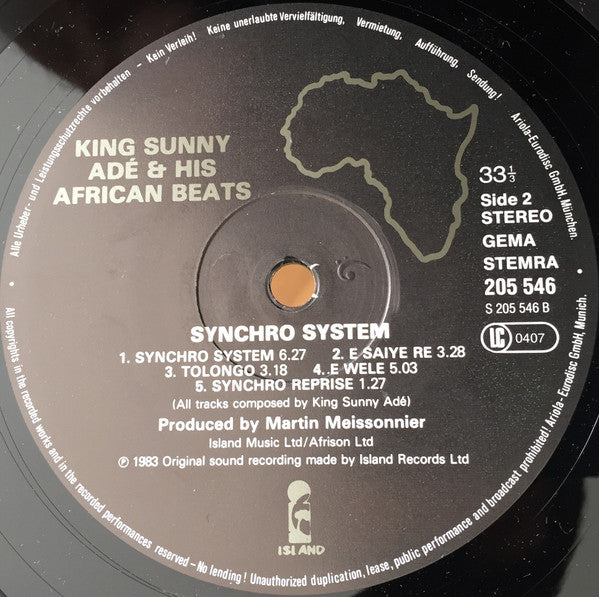 King Sunny Adé And His African Beats* -Synchro System