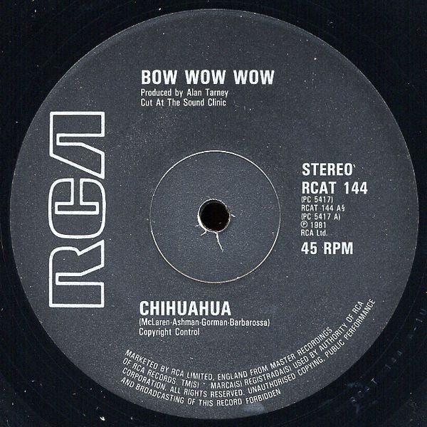 Bow Wow Wow -Chihuahua