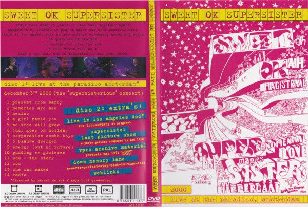 Sweet OK Supersister* -Live At The Paradiso, Amsterdam 2000