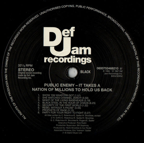 Public Enemy - It Takes A Nation Of Millions To Hold Us Back
