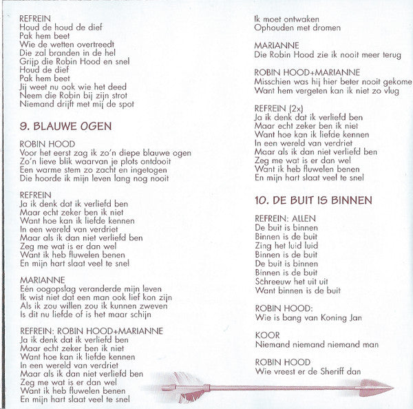 "Robin Hood" De Musical Cast -Robin Hood - De Musical