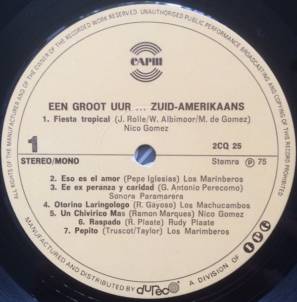 Various - Een Groot Uur Zuid-Amerikaans
