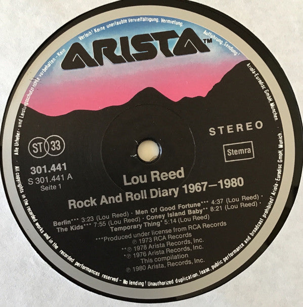 Lou Reed -Rock And Roll Diary 1967-1980