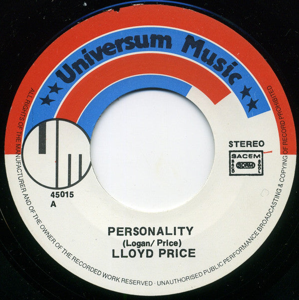 Lloyd Price -Personality / Stagger Lee