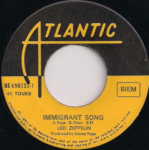 Led Zeppelin -Immigrant Song