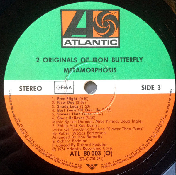 Iron Butterfly -2 Originals Of Iron Butterfly