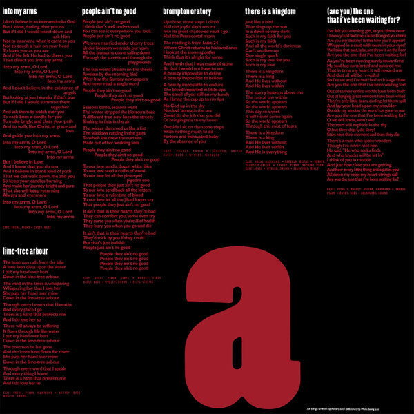 Nick Cave & The Bad Seeds -The Boatman's Call