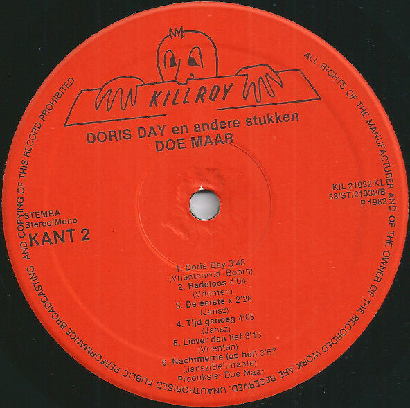Doe Maar -Doris Day En Andere Stukken