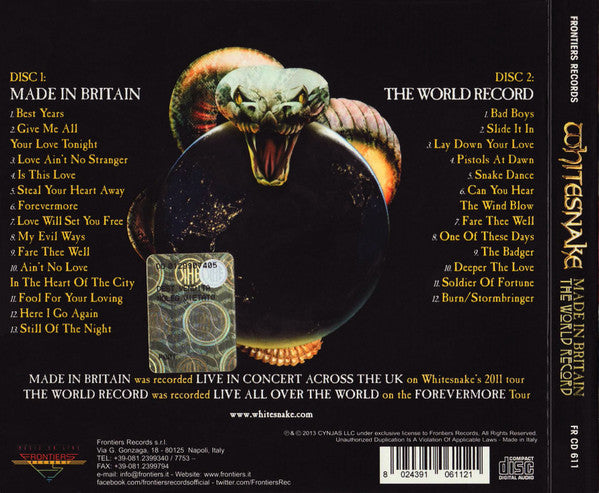 Whitesnake -Made In Britain / The World Record