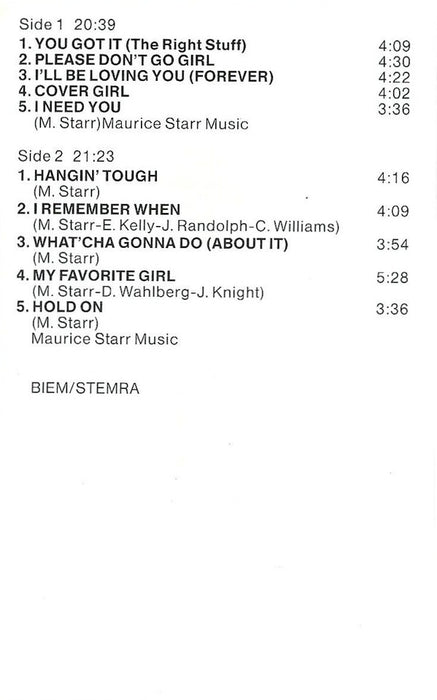 New Kids On The Block - Hangin' Tough