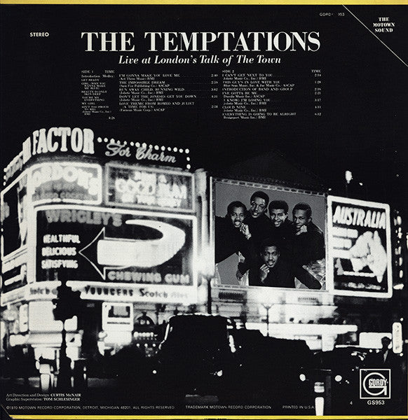 The Temptations -Live At London's Talk Of The Town