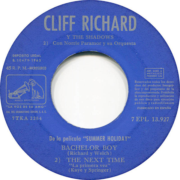 Cliff Richard And The Shadows* -Summer Holiday