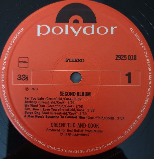 Greenfield And Cook* -Second Album