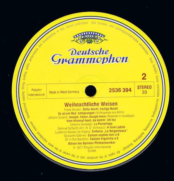 Bläser Der Berliner Philharmoniker* -Weihnachtliche Weisen (Music For The Joyous Season - Mélodies De Nöel)