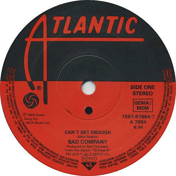 Bad Company (3) -Can't Get Enough