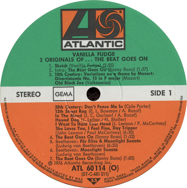 Vanilla Fudge -2 Originals Of Vanilla Fudge