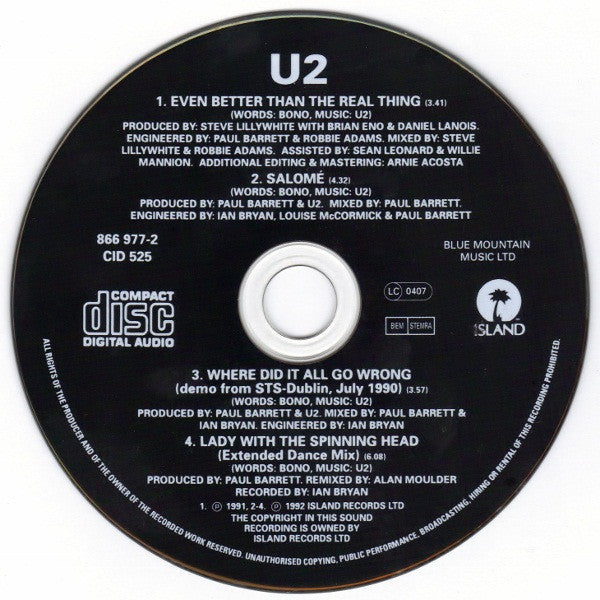 U2 -Even Better Than The Real Thing