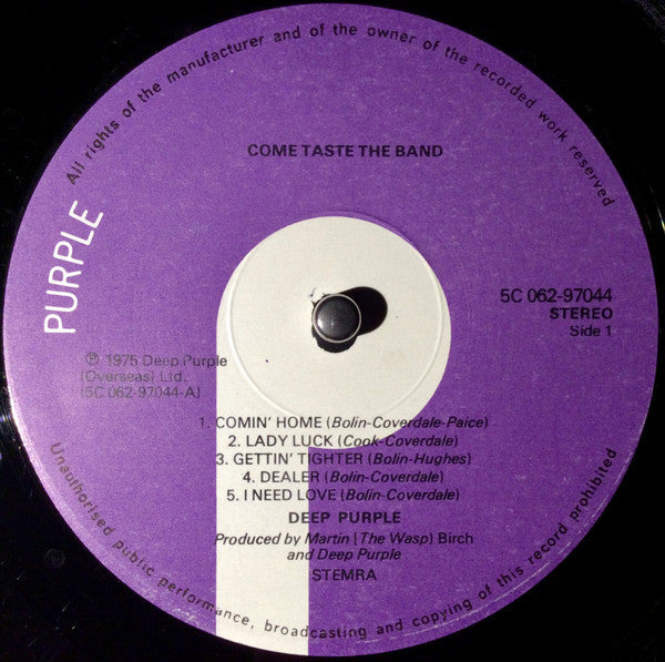 Deep Purple -Come Taste The Band