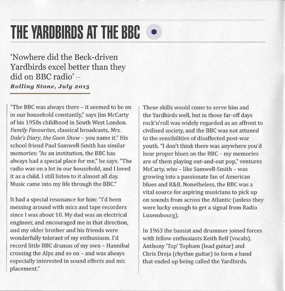 The Yardbirds -Live At The BBC