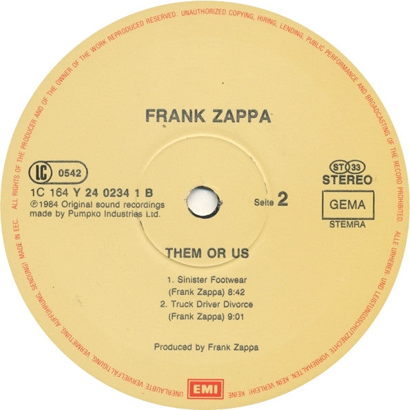 Zappa* -Them Or Us