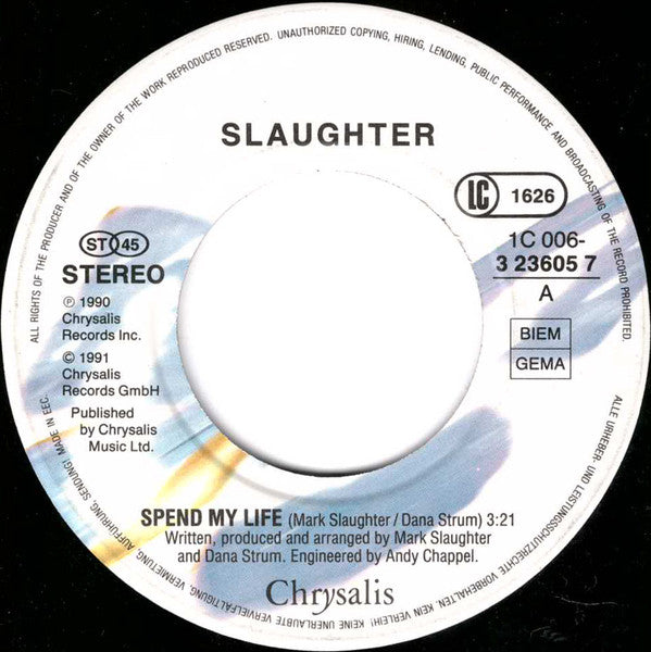 Slaughter -Spend My Life
