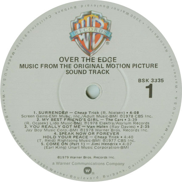 Various - Over The Edge (Original Sound Track)