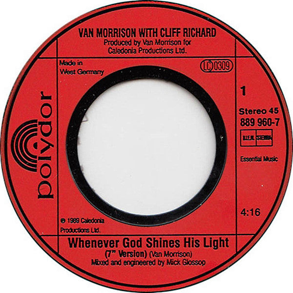 Van Morrison With Cliff Richard -Whenever God Shines His Light