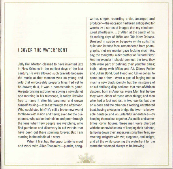 Allen Toussaint - The Bright Mississippi