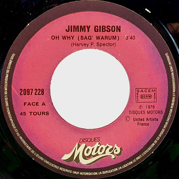 Jimmy Gibson -Oh Why (Sag' Warum)