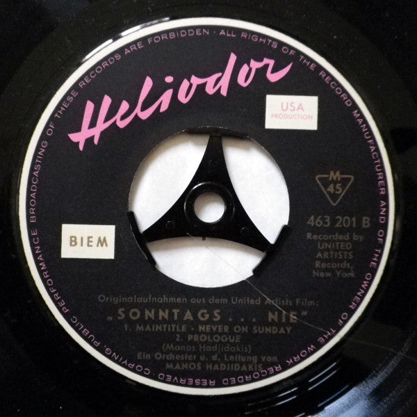 Melina Mercouri - Sonntags...Nie