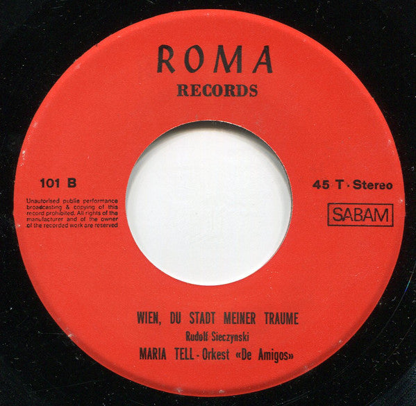 Maria Tell, De Amigo's -Dank (I Believe)