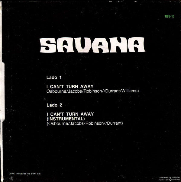 Savana* - I Can't Turn Away