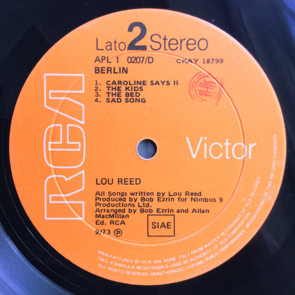 Lou Reed -Berlin