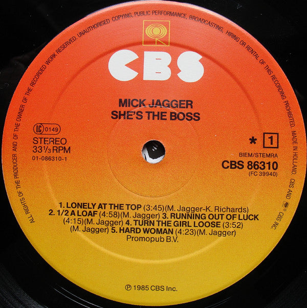 Mick Jagger -She's The Boss