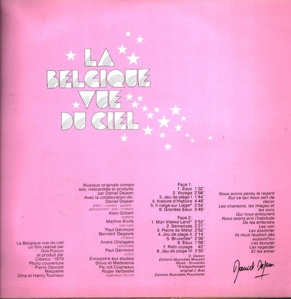 Jacques Brel, Daniel Dejean -Originele Soundtrack Van De Film Vlucht Over Belgie