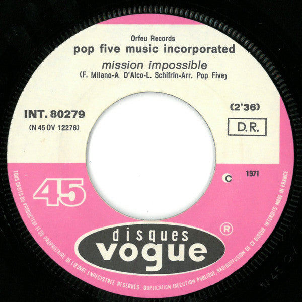 Pop Five Music Incorporated -Orange